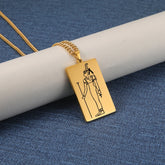 Powerful and Beautiful Ancient Egyptian Deity Pendant Necklace God Horus, Anubis, Goddess Isis